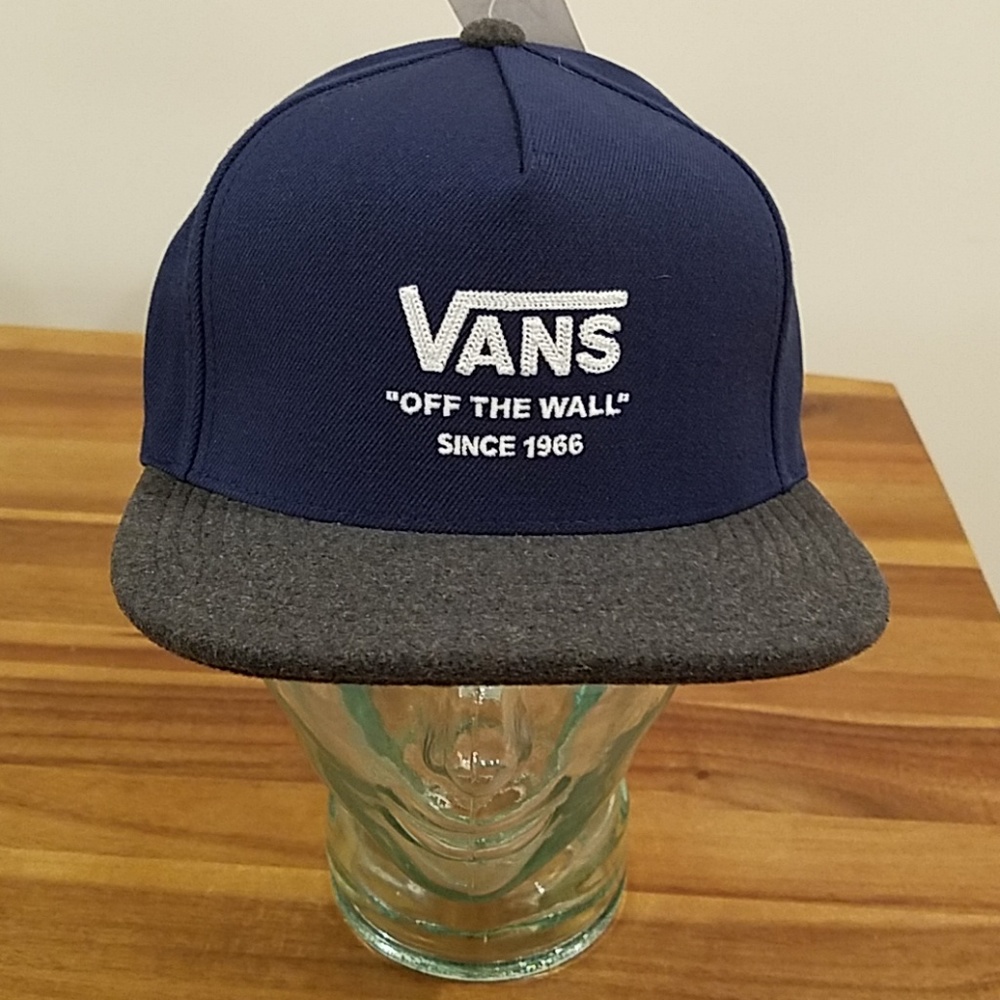 Vans blue and gray snapback hat